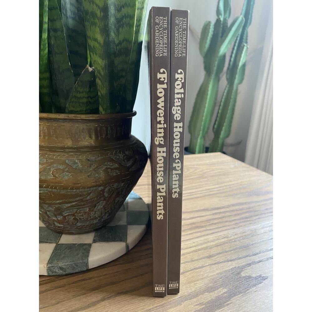 Vintage 1970s Hardcover House Plant Books Time Life Encyclopedia Of Gardening